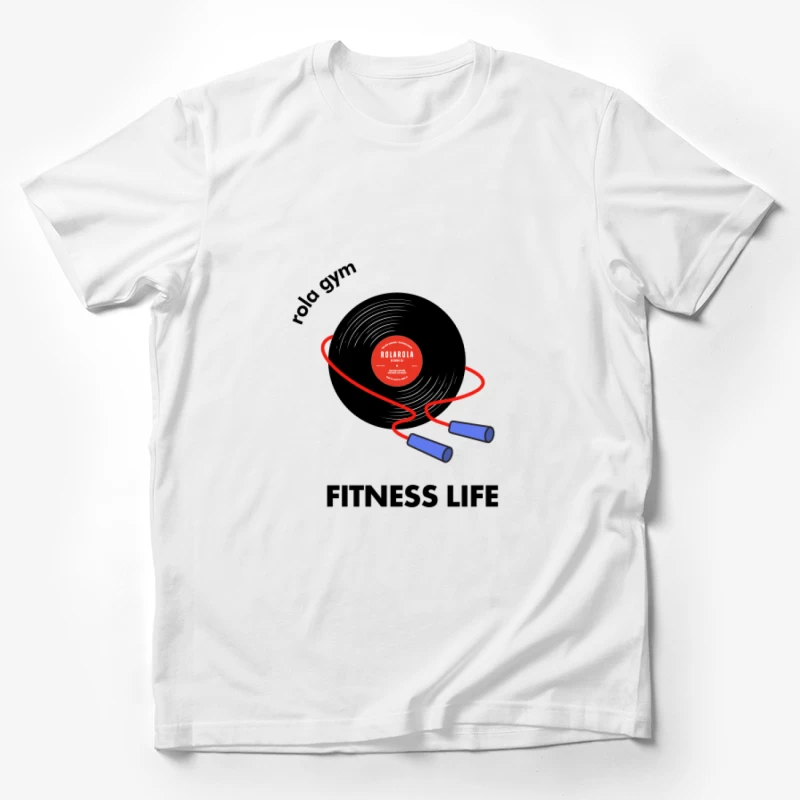 Springseil mit Schallplatte Herren T-Shirt