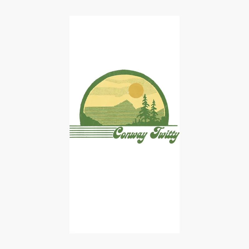 Conway Twitty  Retro Style Country Fan Design iPhone Case