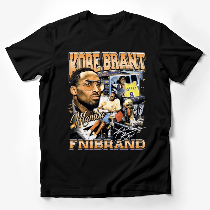 Kobe Bryant Vintage Design mit Lebender Collage Herren T-Shirt