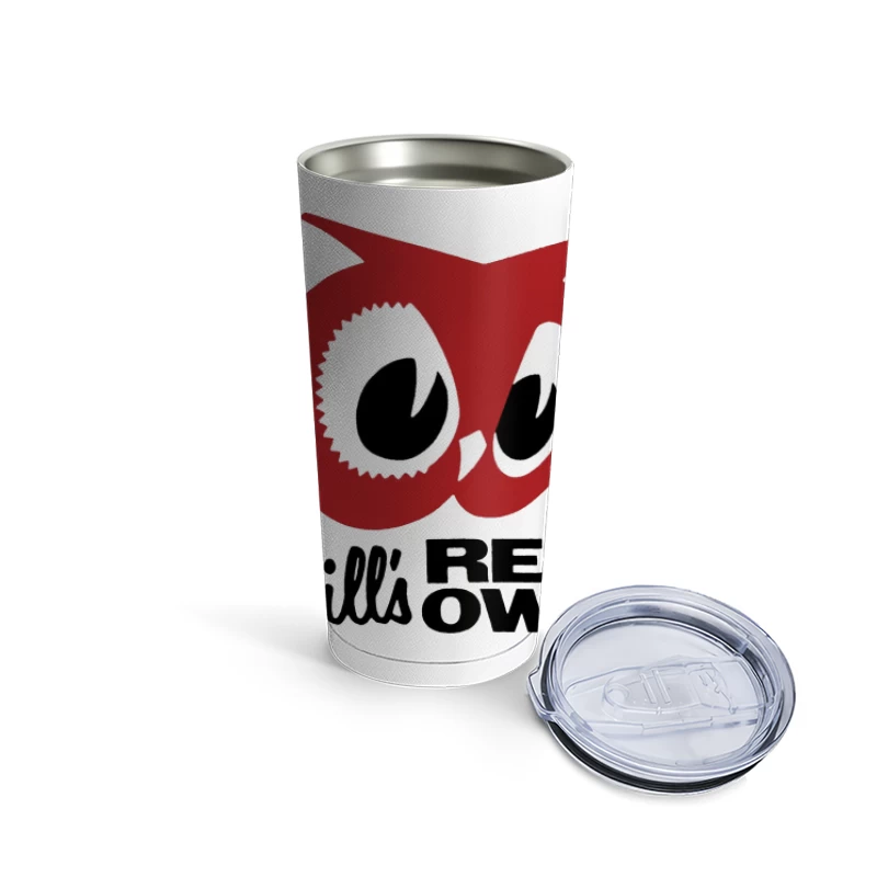 Bill's Red Owl Vintage Restaurant Logo Travel Mug