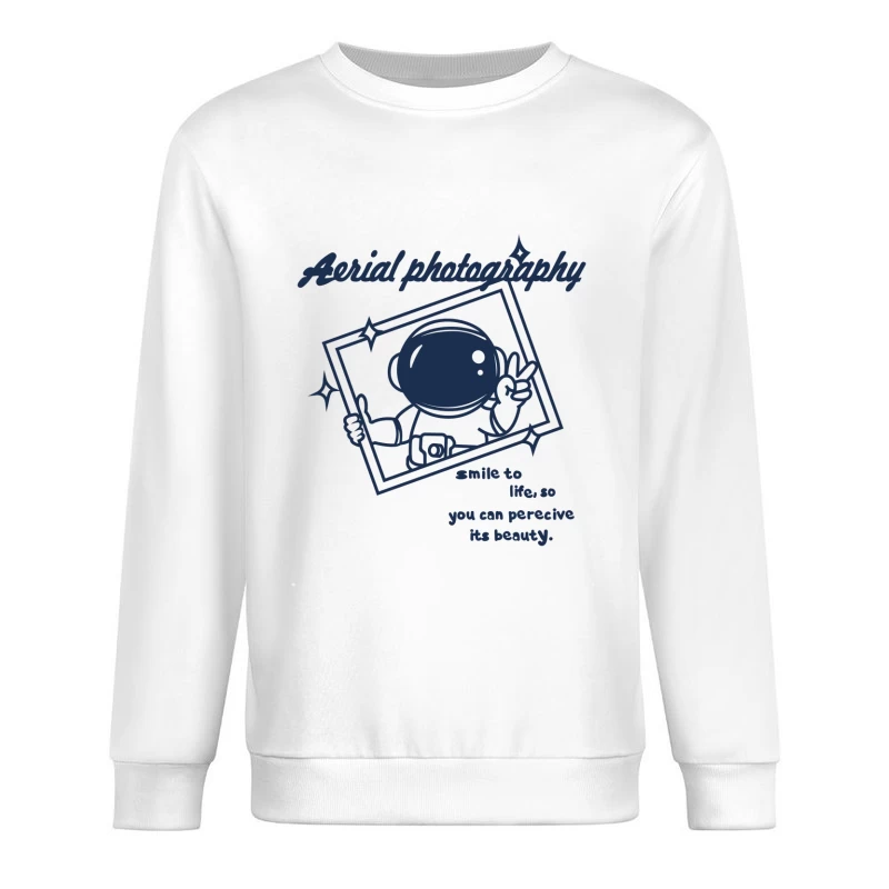 Astronaut, Fotografie, Lächeln, Schönheit, Kunst Herren Pullover Sweatshirt