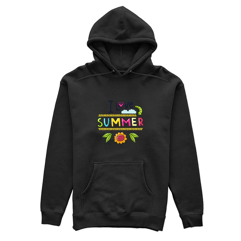J'aime l'été coloré Femme Sweat à capuche