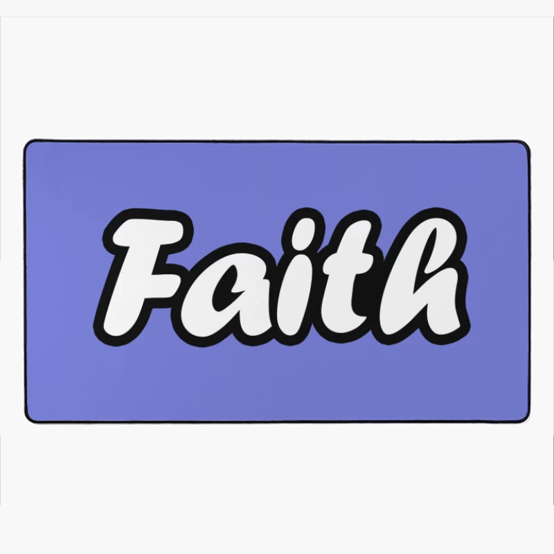Word Art: Faith Desk Mat
