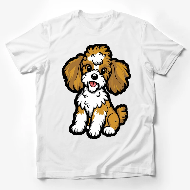 Chiens mignons avec pelage marron et blanc Homme T-Shirt
