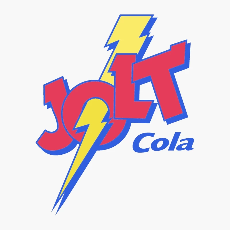 Retro Jolt Cola Energy Drink Logo with Lightning Bolt Design Cotton Tote Bag