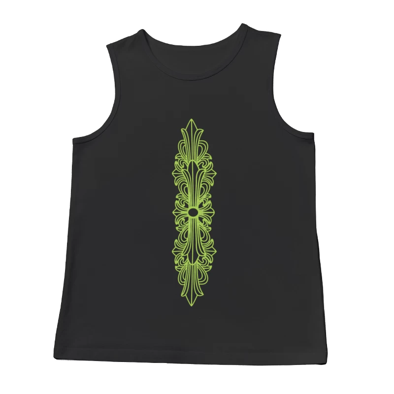 Grünes Ornamentales Design Herren Tanktops