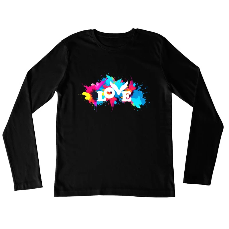 Coldplay Colorful Splash Female Long Sleeve T-Shirt