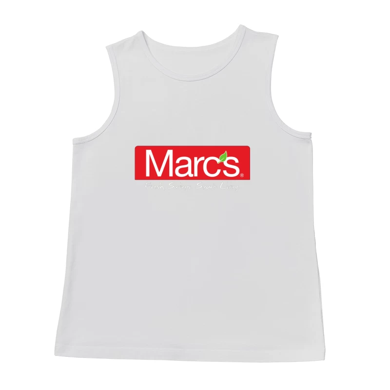 Marc's Supermarket Logo with Fresh Savings Tagline Male Tank Top