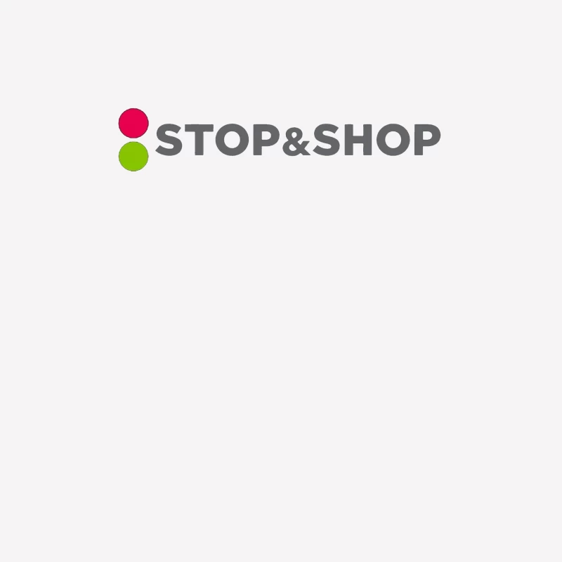 Stop & Shop Retail Brand Logo with Traffic Light Design Male T-Shirt