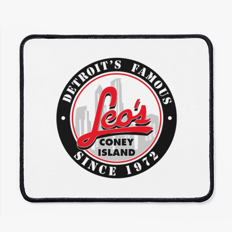 Leo's Coney Island - Detroit's Famous Restaurant Logo Since 1972 Mouse Pad