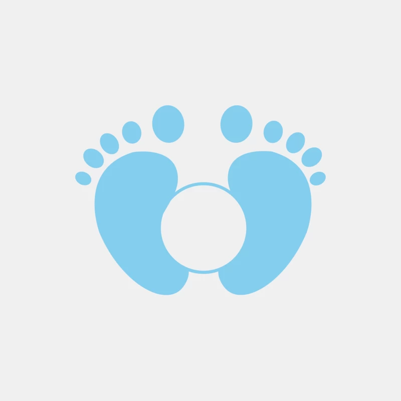Empreintes de Bébé en Bleu Homme Débardeur