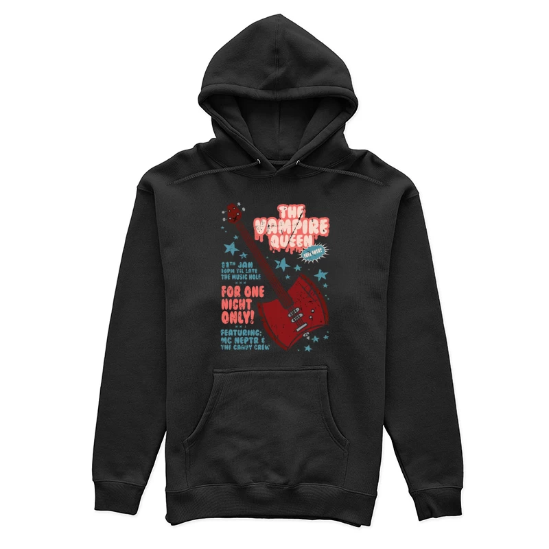 Retro Concert Poster: The Vampire Queen Live at The Music Hole Female Pullover Hoodie