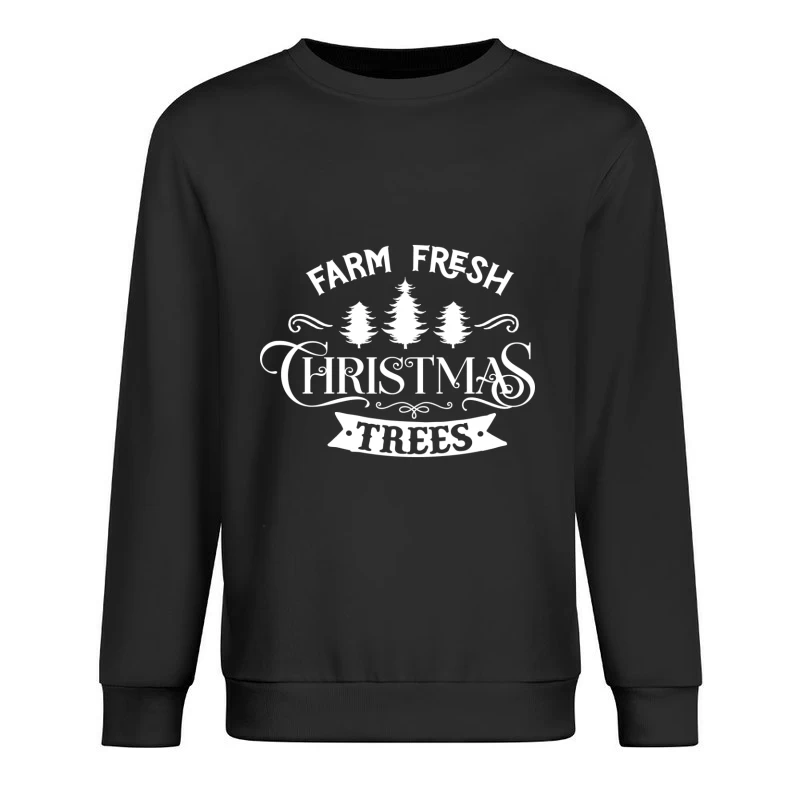 Affiche de vente d'arbres de Noël frais Homme Sweat-shirt à enfiler