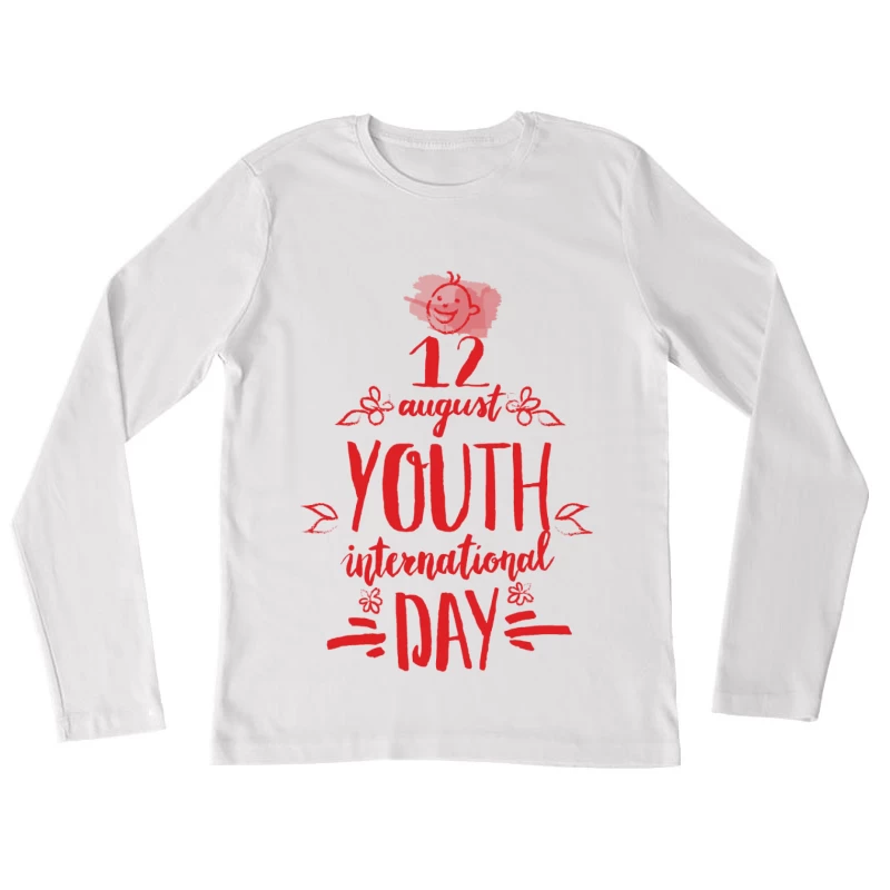 Internationaler Tag der Jugend am 12. August Damen Langarm T-Shirt