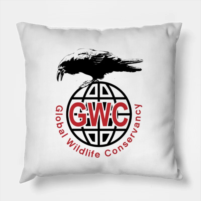 Global Wildlife Conservancy 3 GWC Throw Pillow