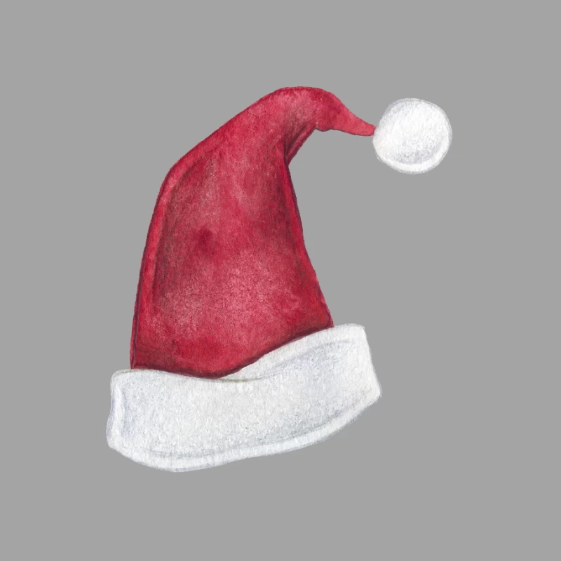 Chapeau de Noël classique rouge Homme T-Shirt