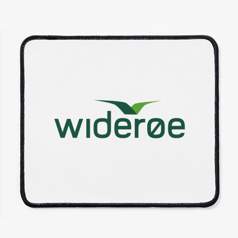 Wideroe Airlines Green Bird Logo Design Mouse Pad