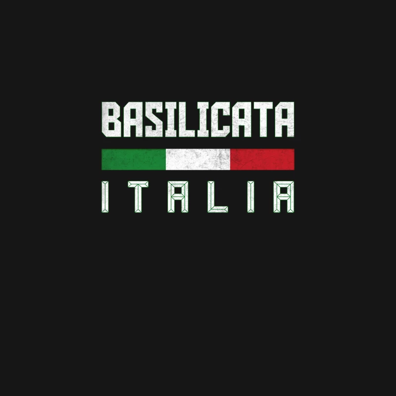 Basilicata Italia  Italy Typography Design Desk Mat