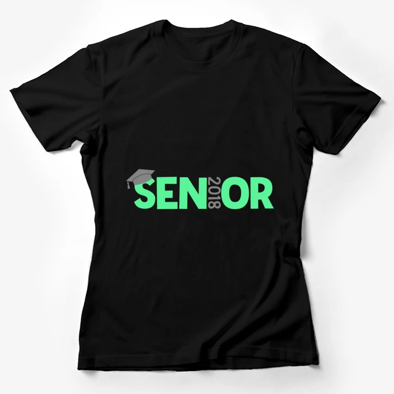 Sénior 2018 avec Chapeau de Diplôme Femme T-Shirt