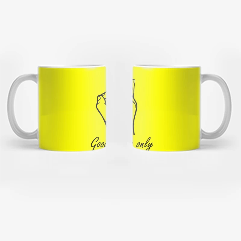 Hand Gesture: Okay Symbol with Fingers Crossed Coffee Mug