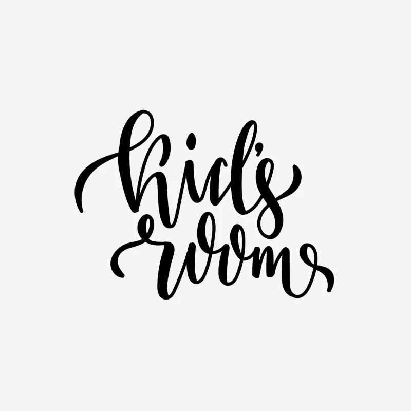 Design pour chambre d'enfant avec lettrage décoratif Femme T-Shirt