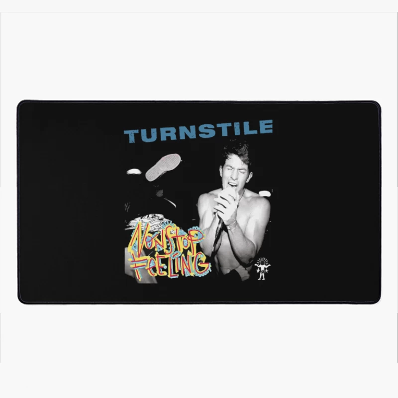 Turnstile: Nonstop Feeling Album Cover with Graffiti Art Desk Mat