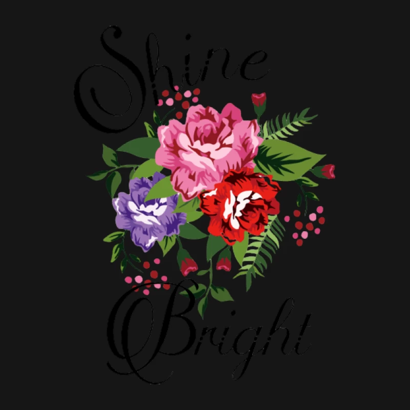 Blumenstrauß mit inspirierendem Schriftzug Herren T-Shirt