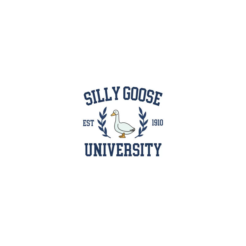 Silly Goose University Vintage-Style Logo Design Coffee Mug