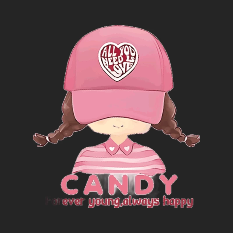 Candy Mädchen mit Mütze Herren Pullover Sweatshirt