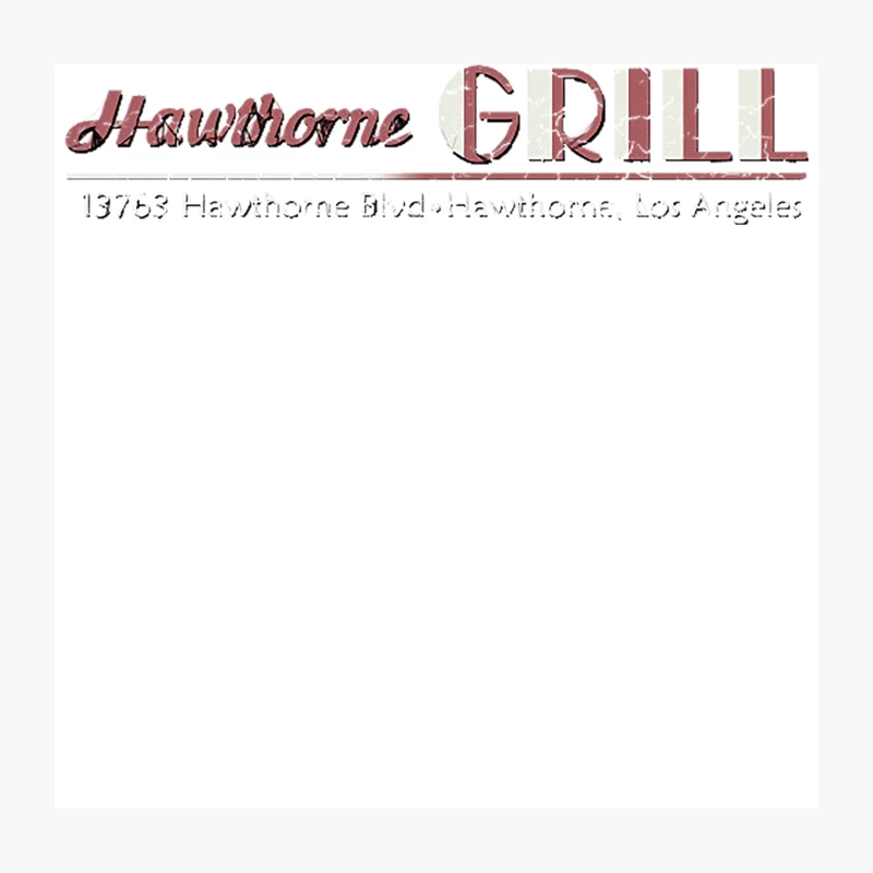 The Hawthorne Grill from Pulp Fiction Throw Pillow