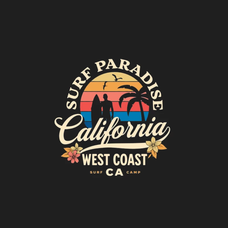 Surf en Californie: Paradis de la Côte Ouest Homme Débardeur