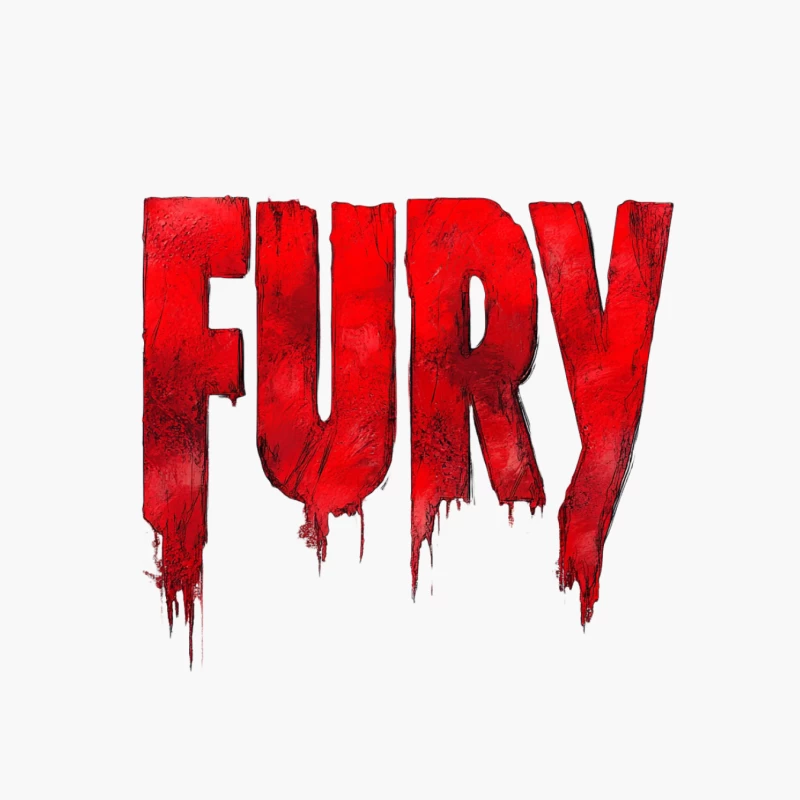 Bloody Red Fury: Dripping Text of Rage Cotton Tote Bag