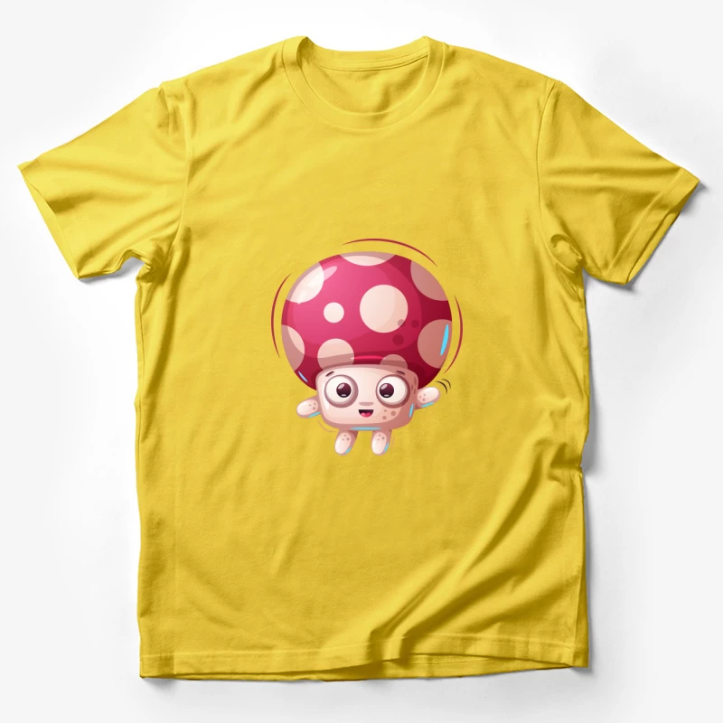 Champignon Kawaii Heureux Homme T-Shirt