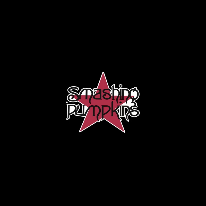 Smashing Pumpkins Alternative Rock Band Logo with Red Star iPhone Case