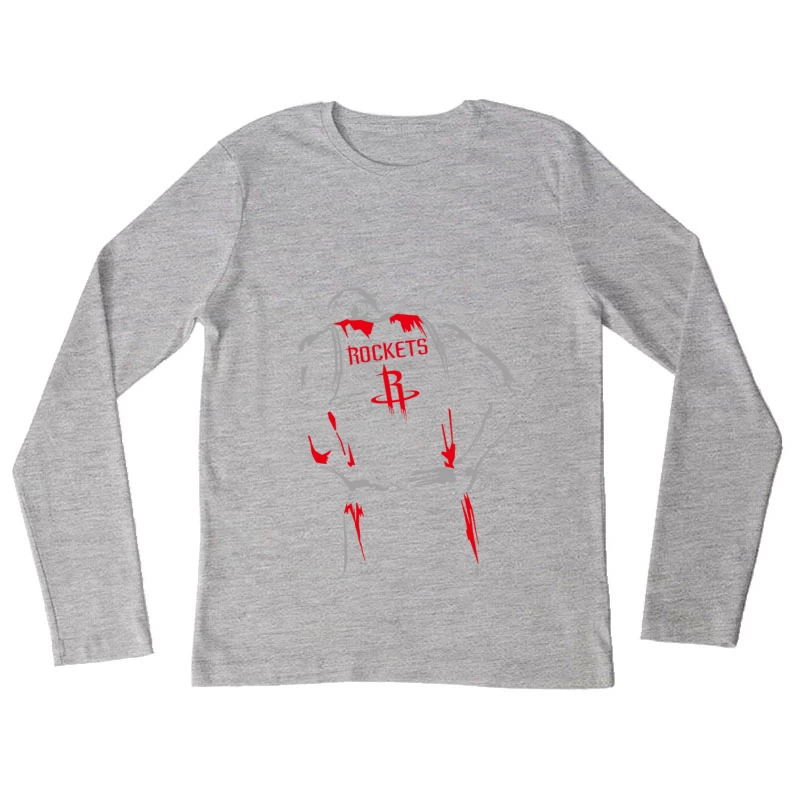 Basketballspieler im Rockets-Trikot Damen Langarm T-Shirt
