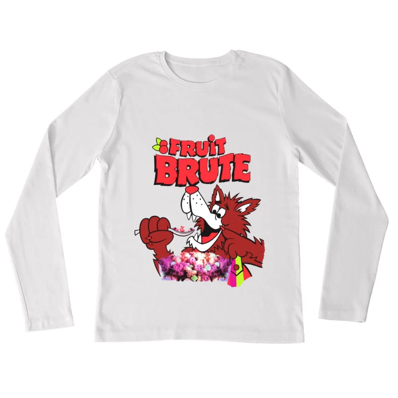 Vintage Fruit Brute Monster Cereal Mascot Logo Female Long Sleeve T-Shirt