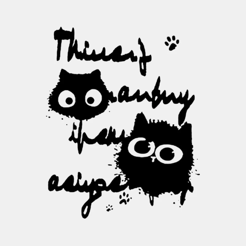 Niedliche Katzenzeichnung mit Schrift Herren Tanktops