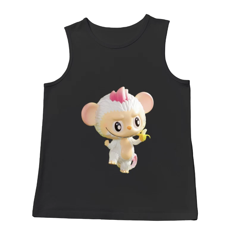 Fröhlicher Affen-Cartoon mit Banane Herren Tanktops