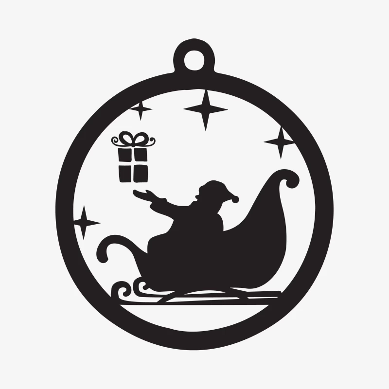 Décoration de Noël avec traîneau Homme Sweat-shirt à enfiler