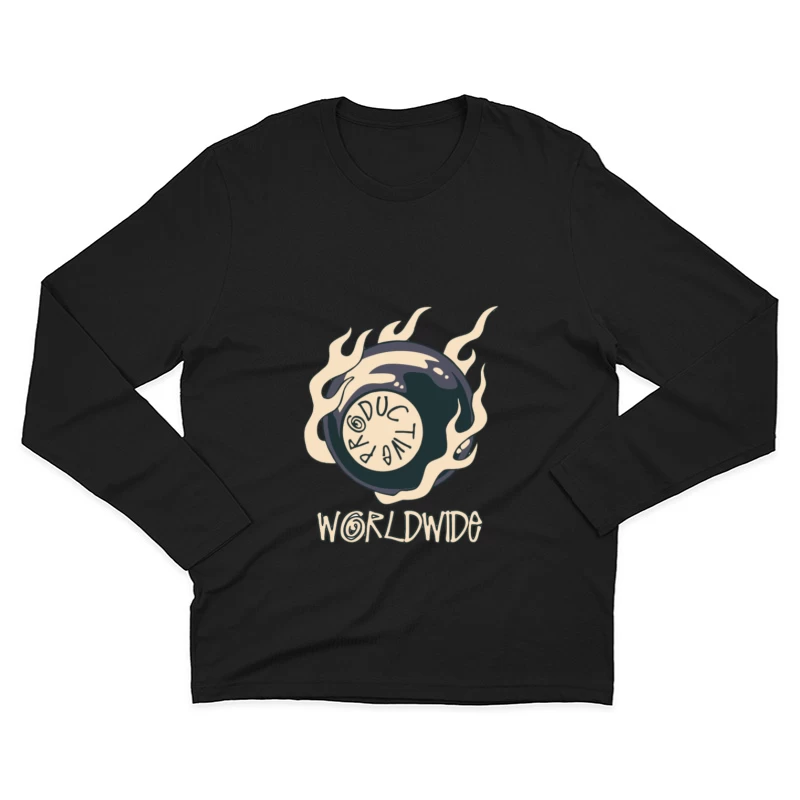 Logo productivité mondiale Homme Manches Longues T-Shirt