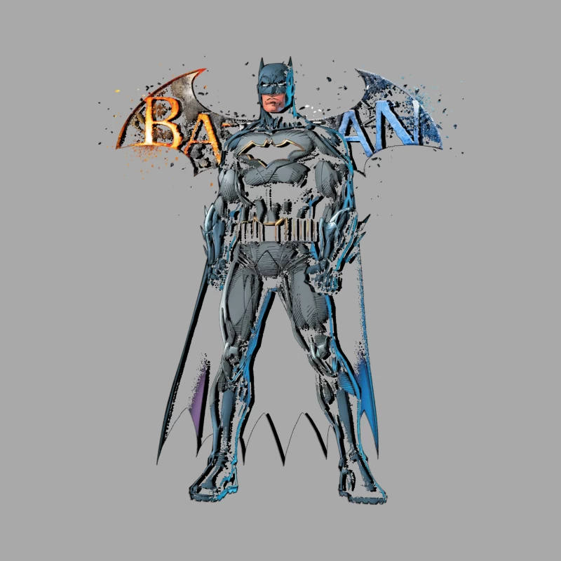 Batman Character Illustration Male Pullover Hoodie