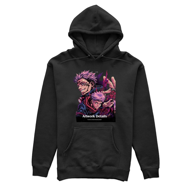 Anime-Charakter-Illustration Damen Pullover Hoodie