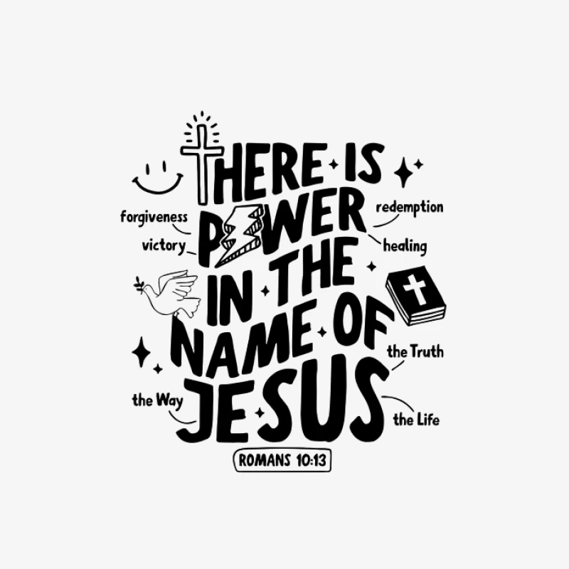 Puissance du nom de Jésus Homme Sweat-shirt à enfiler