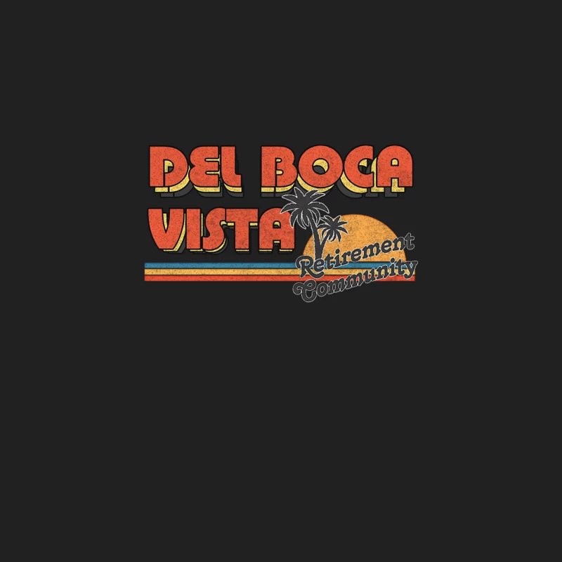 Del Boca Vista    Faded Style 90s Design Bucket Hat