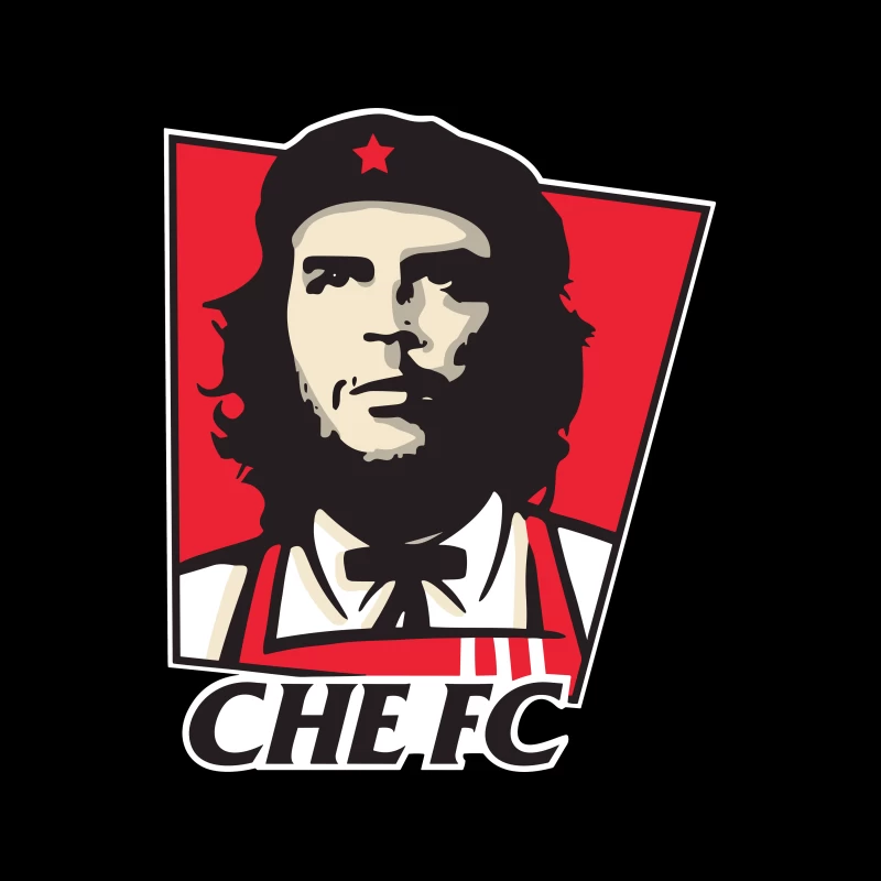 Che Guevara Inspired Sports Team Logo Tapestry