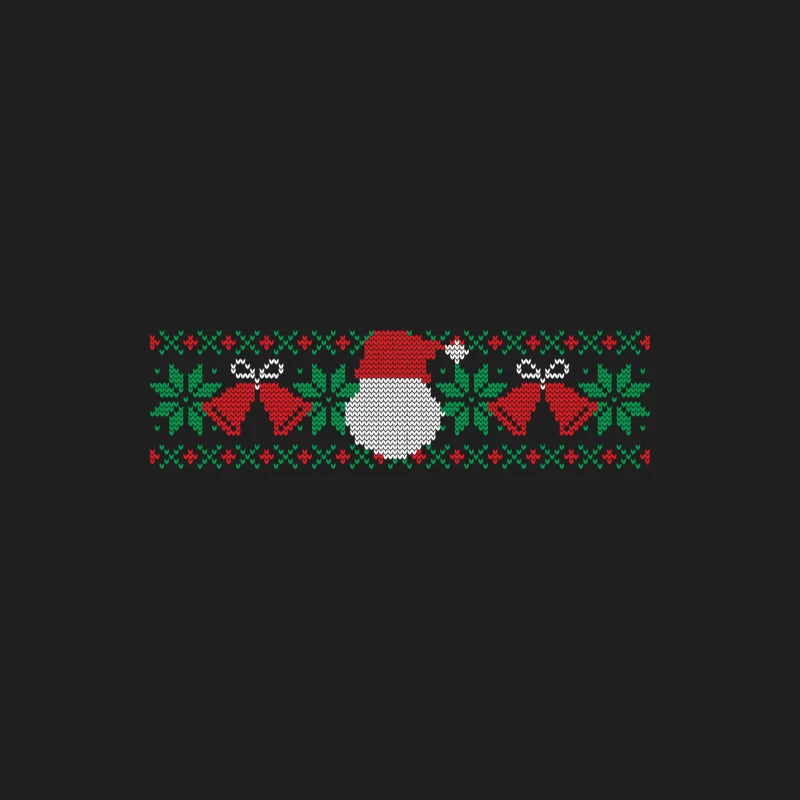 Motif de Noël au point de croix avec cloches et Père Noël Homme Débardeur