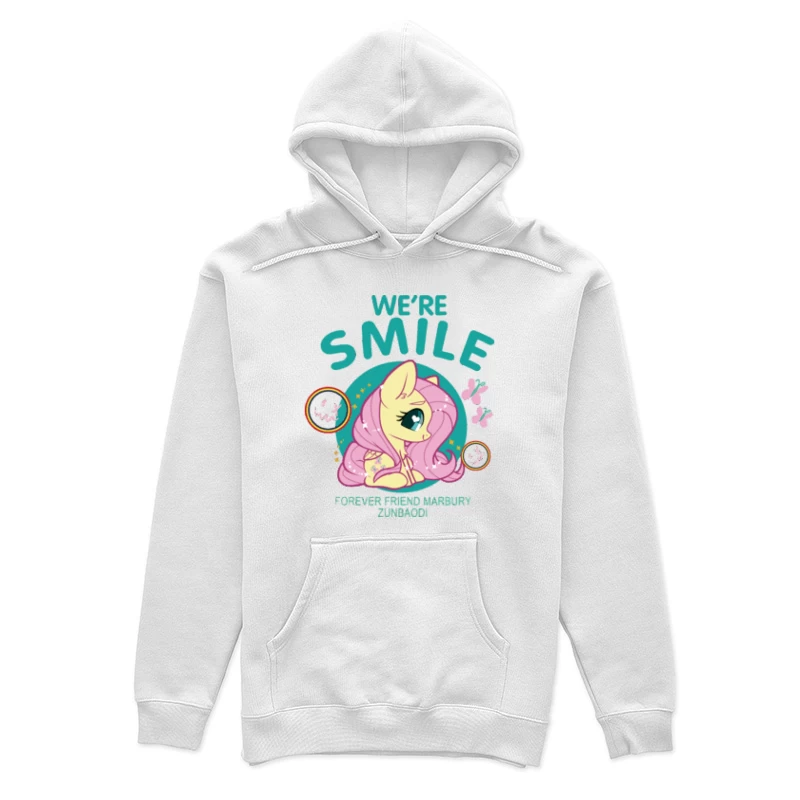 Süßes Pony-Design mit Fröhlichkeit Damen Pullover Hoodie