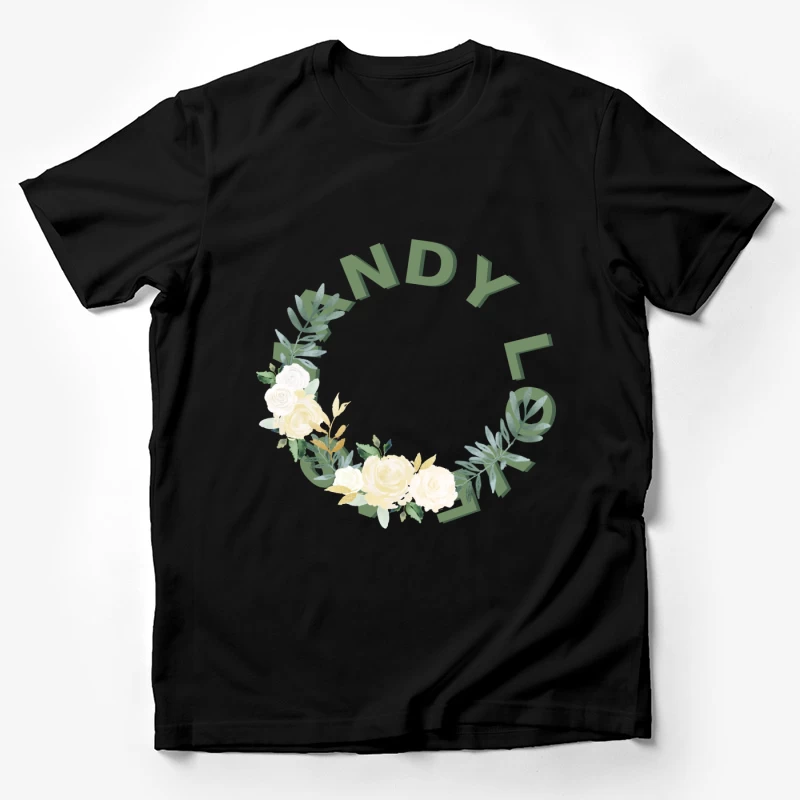 Floraler Hochzeitskranz Herren T-Shirt