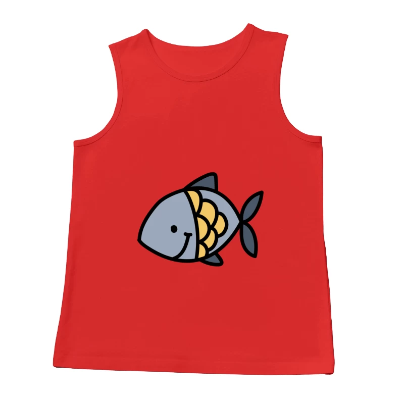 Illustration de poisson souriant Homme Débardeur