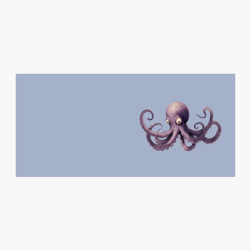 Whimsical Purple Octopus Illustration Coffee Mug